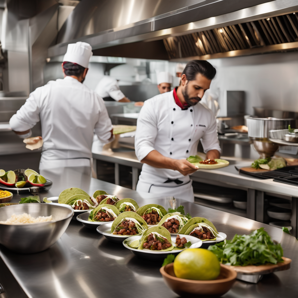 Professional kitchen team coordination